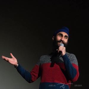 Sukhjit gesturing